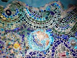 ‘’Undersea Alter’’ ~ 7’ x 8’ ~ Located in Upstairs Laundry Lab & Full Bathroom ~ Floor is also mosaic design - Under Sea Boat Wave